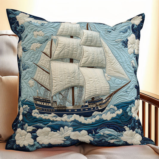 Ship Ocean WX0406113CL Quilt Pillow Case