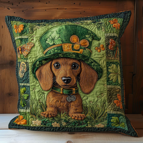 Cute Patrick Dachshund WY1102051CL Quilt Pillow Case