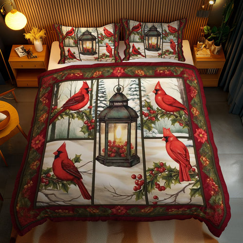 Snowflake Cardinal WN2102073CL Duvet Cover Set