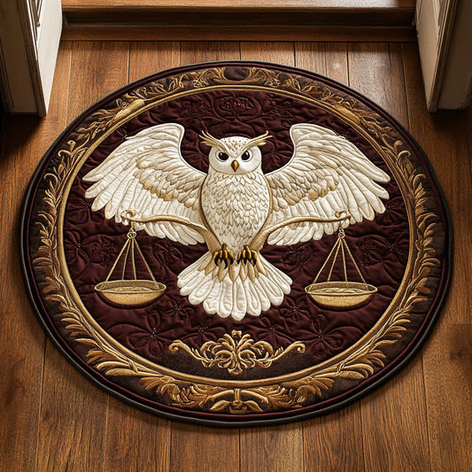 Judgment Owl CP2107003CL Quilted Round Mat