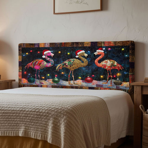 Flamingo Noel Glow WN1312044CL Quilted Headboard Slipcover