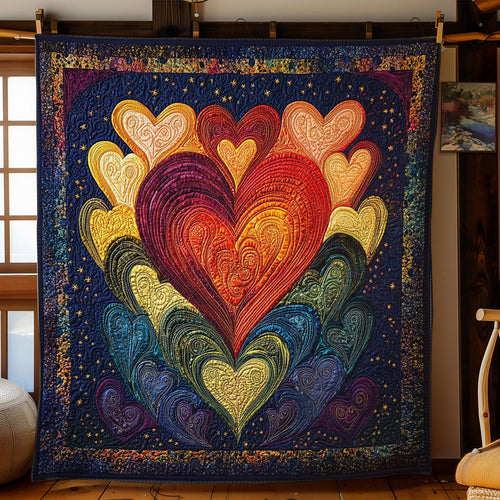 Vibrant Heart WN0602053CL Quilt