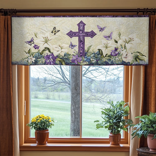 Divine Cross WN2003028CL Quilted Valance