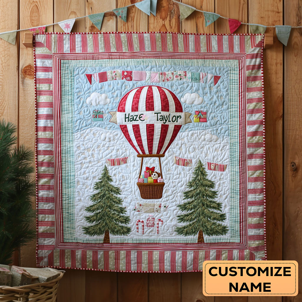 Holiday Balloon WN0108019CL Personalized Baby Quilt