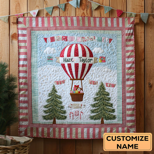 Holiday Balloon WN0108019CL Personalized Baby Quilt