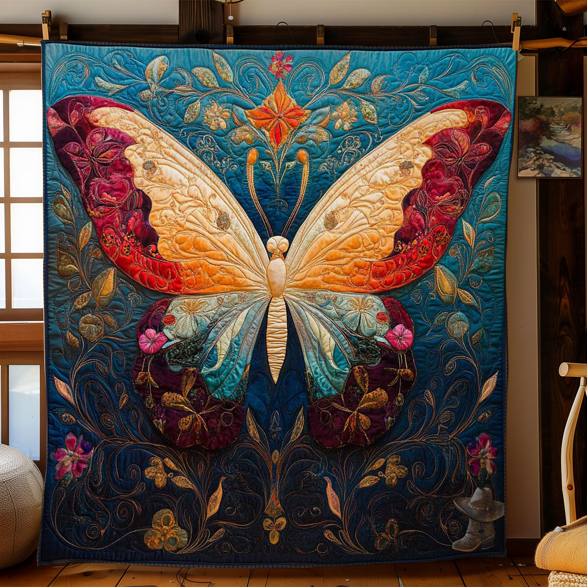 Nature’s Butterfly Symphony WN1612005CL Quilt