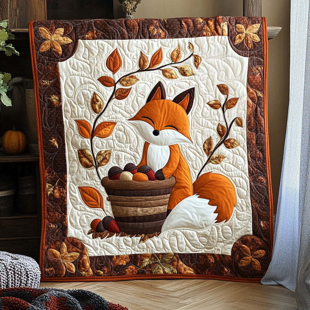 Fox's Acorn Basket DH1709008CL Quilt