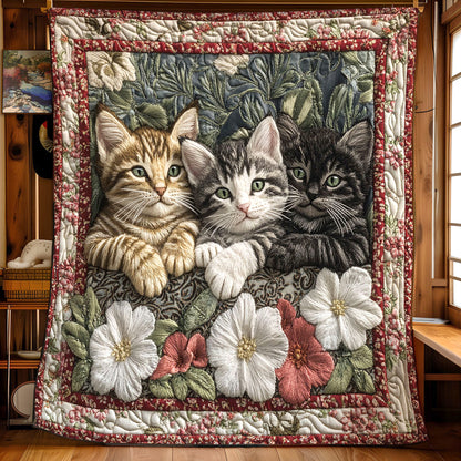 Cat Flower CW0701014CL Quilt