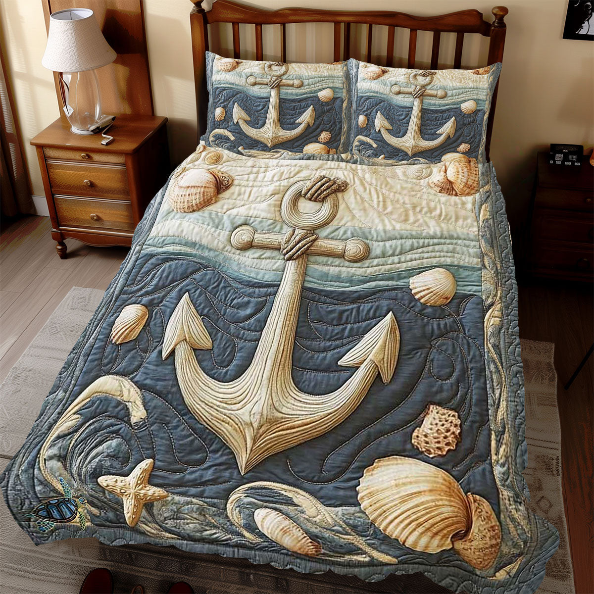 White Anchor Seashore WP1012057CL Duvet Cover Set