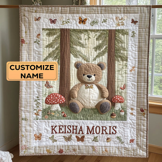 Forest Hug CP2407049CL Personalized Baby Quilt
