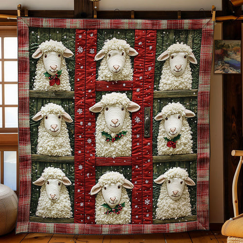Cozy Christmas Sheep WN1711011CL Quilt