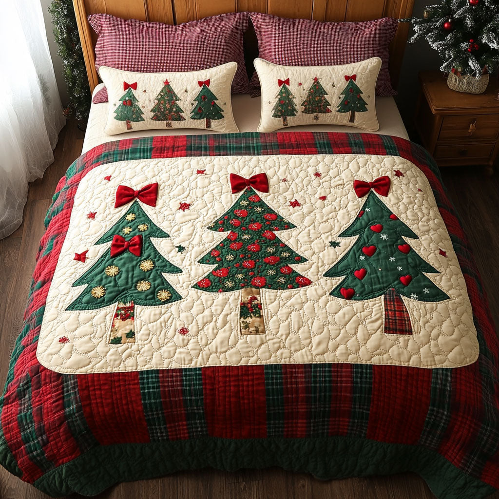 Warm Cabin Christmas Tree WN1211124CL Duvet Cover Set