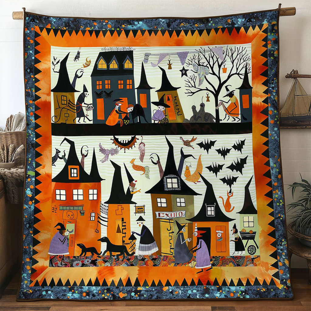 Halloween Witches' Secret Meeting WN2709037CL Quilt
