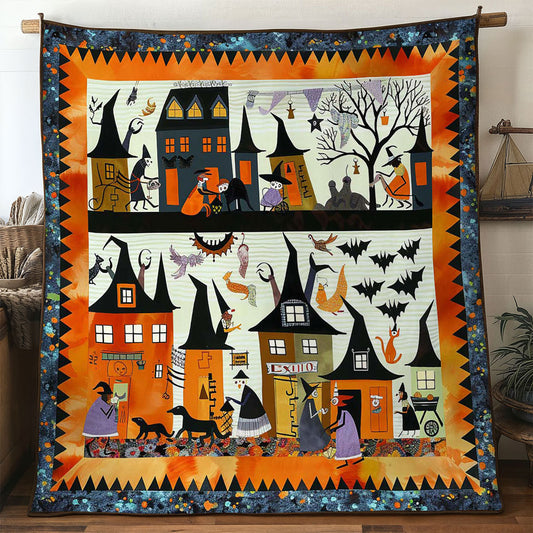 Halloween Witches' Secret Meeting WN2709037CL Quilt