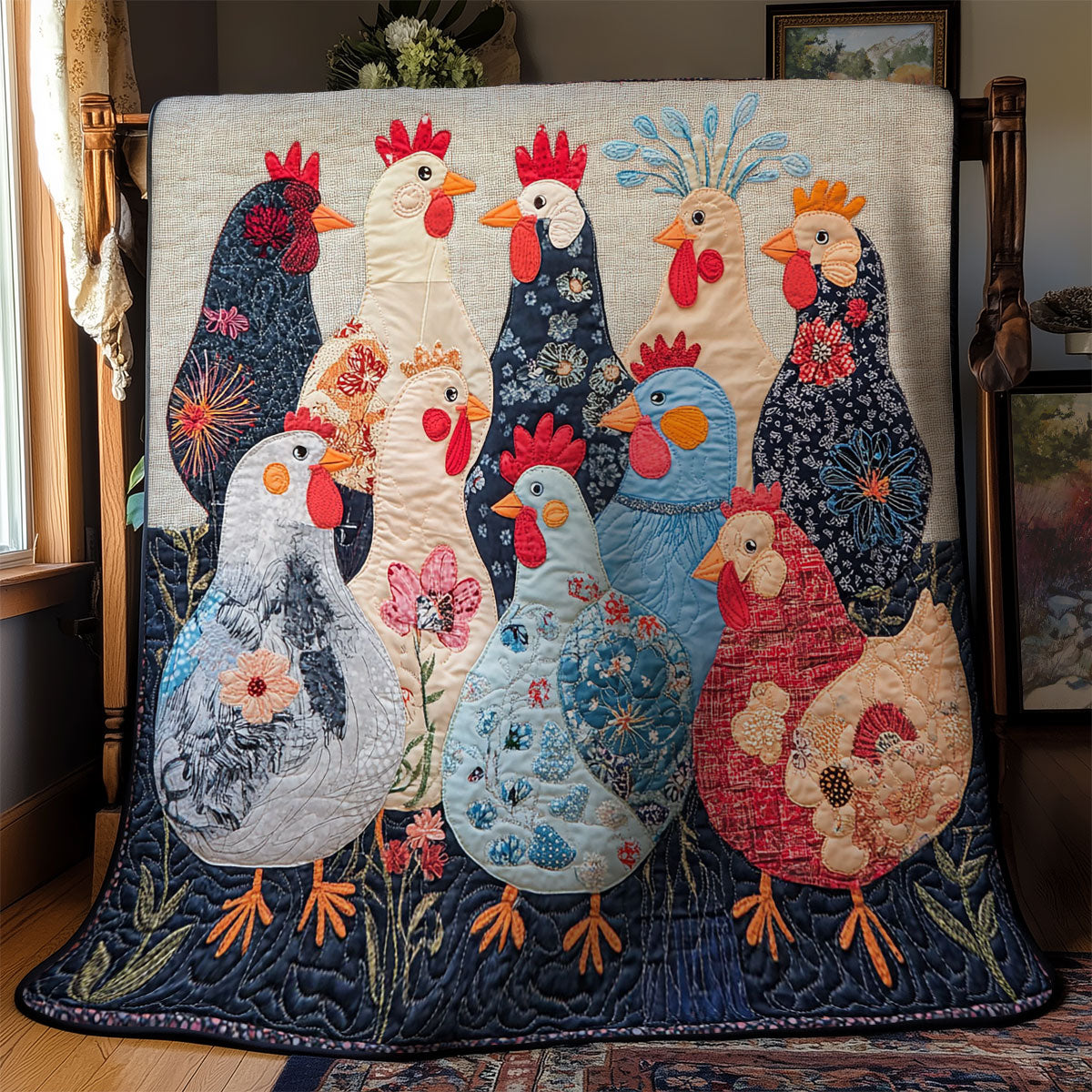 Hens WY1202110CL Quilt