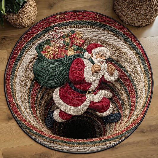 Santa Spiral WN2609051CL Quilted Round Mat