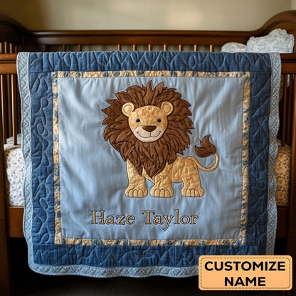 Little Lion Roar WN2407049CL Personalized Baby Quilt