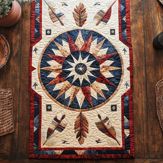 Native Horizon Star WN1407054CL Quilted Table Runner