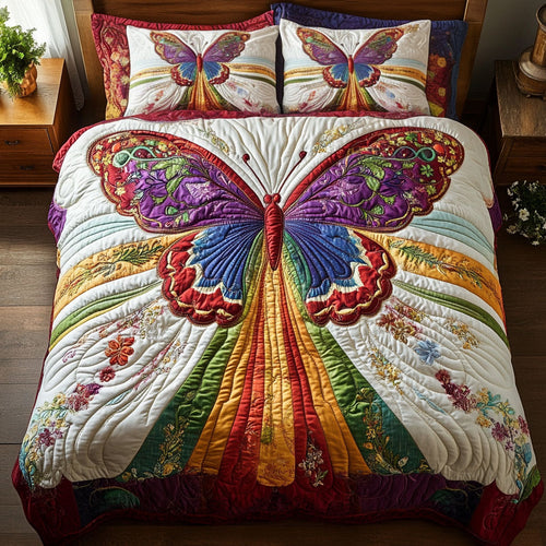 Rainbow Ray Butterfly WY2202067CL Duvet Cover Set