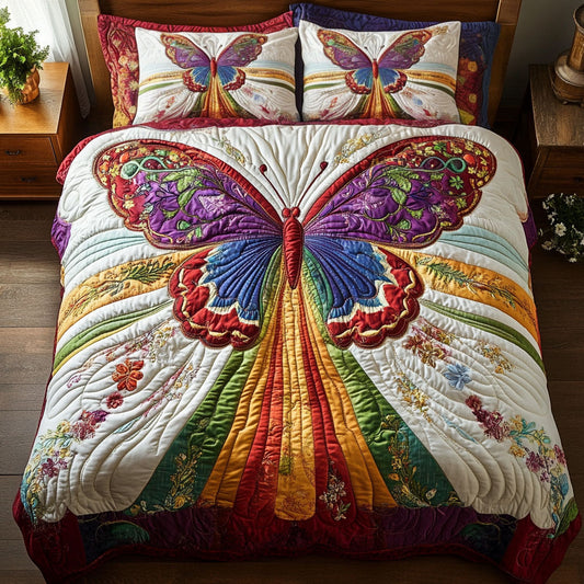 Rainbow Ray Butterfly WY2202067CL Duvet Cover Set