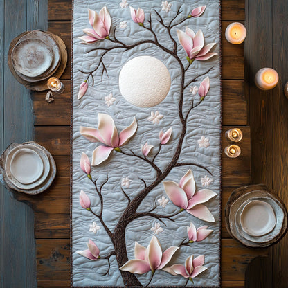 Magnolia Bloom CW2205381CL Quilted Table Runner