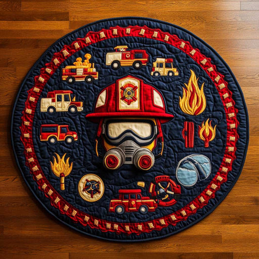 Firefighter Guardian WN1205016CL Quilted Round Mat