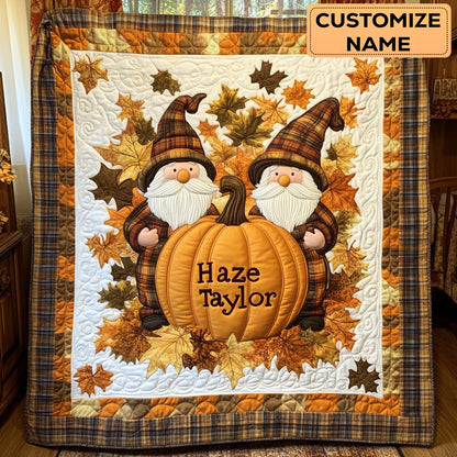 Lantern Gnome WN2907062CL Personalized Baby Quilt