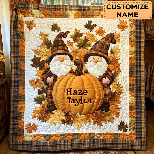 Lantern Gnome WN2907062CL Personalized Baby Quilt
