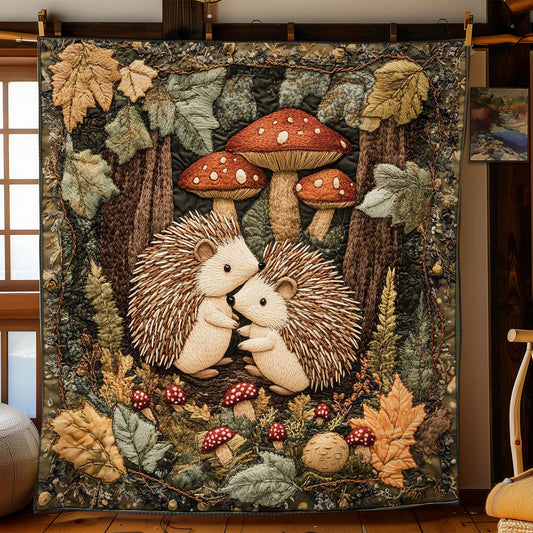 Woodland Hedgehog WN1203036CL Quilt