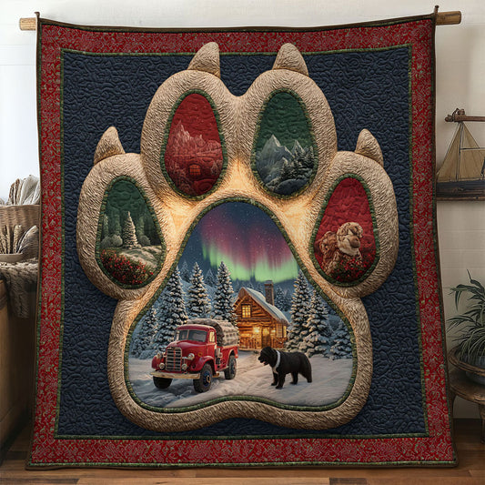 Cozy Bulldogs Paw WN0611033CL Quilt