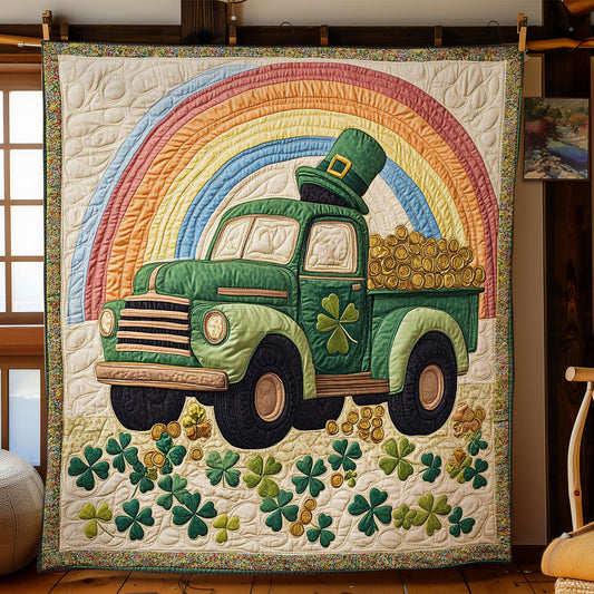 Golden Green Truck WN2712019CL Quilt