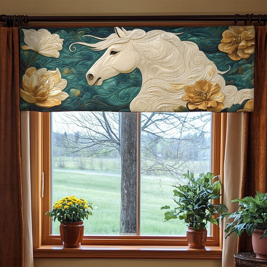 Charming Horse WX2205009CL Quilted Valance