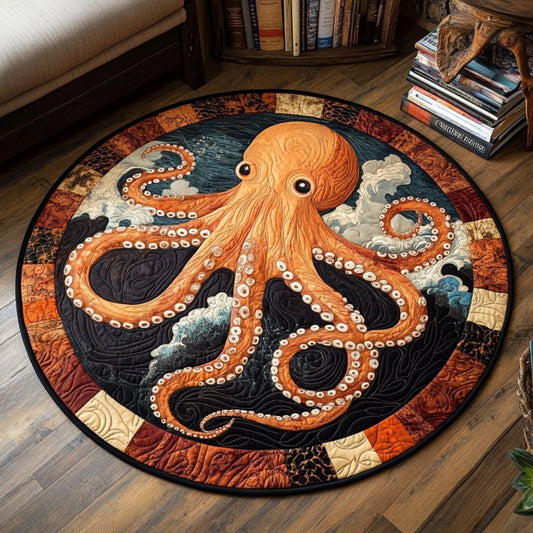 Giant Octopus XR1709014CL Quilted Round Mat