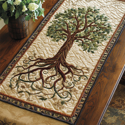Ancient Roots WY2204003CL Quilted Table Runner