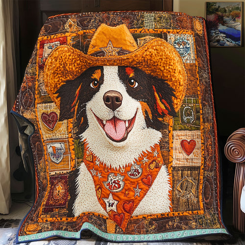 Funny Border Collie WX2012028CL Quilt