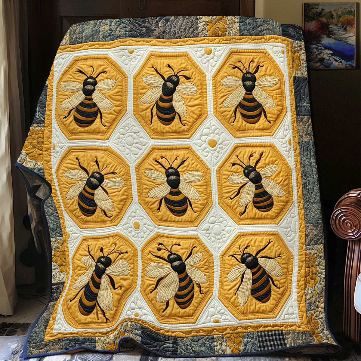 Meadow Bee CP1511034CL Quilt