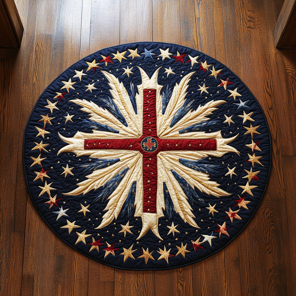Star Cross WX2105038CL Quilted Round Mat