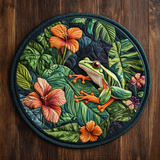 Frog Dream CM0206014CL Quilted Round Mat