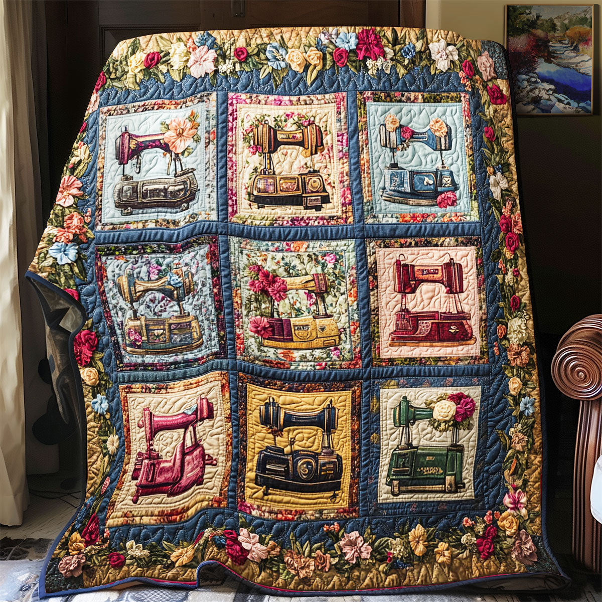 Sewing Machine Lover WY1802008CL Quilt