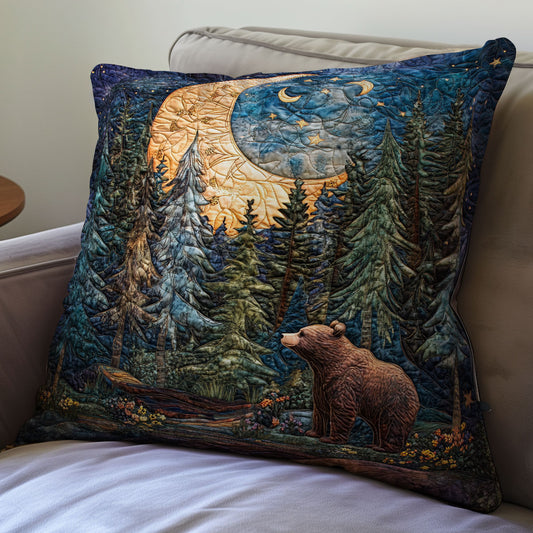 Bear In Forest WX2201099CL Quilt Pillow Case