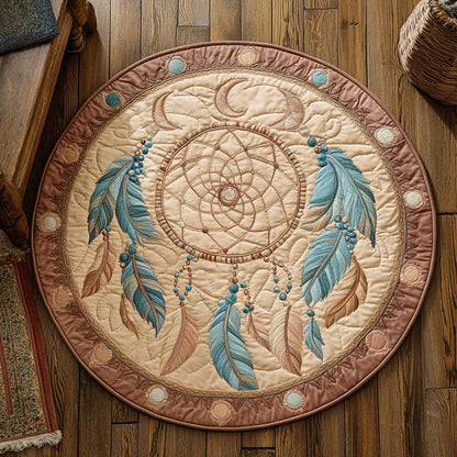 Wind Chimes CQ1005007CL Quilted Round Mat