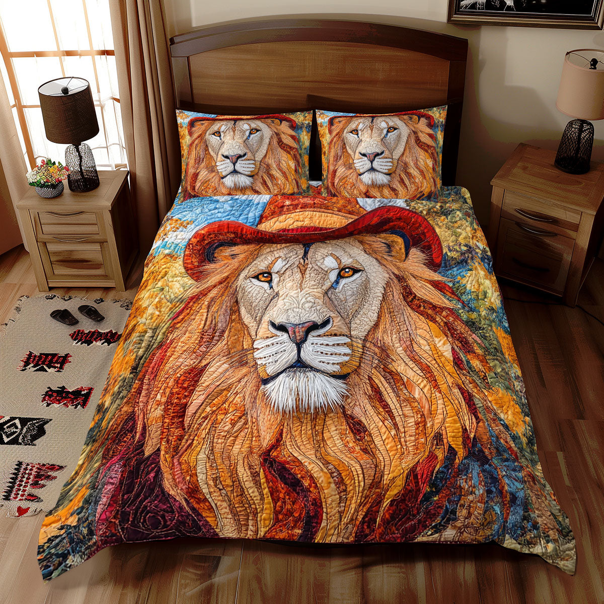 Lion Hat WX0212081CL Duvet Cover Set
