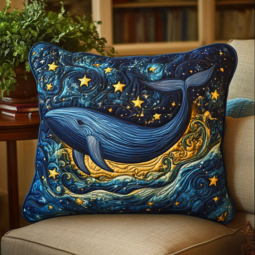 Starry Night Whale CW1401116CL Quilt Pillow Case