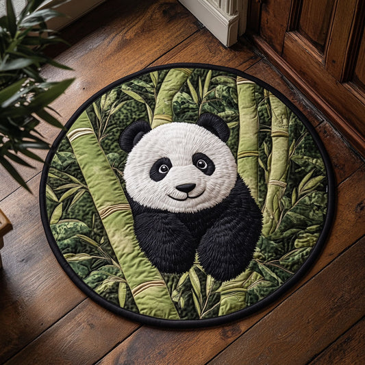 Panda Forest CM3105003CL Quilted Round Mat