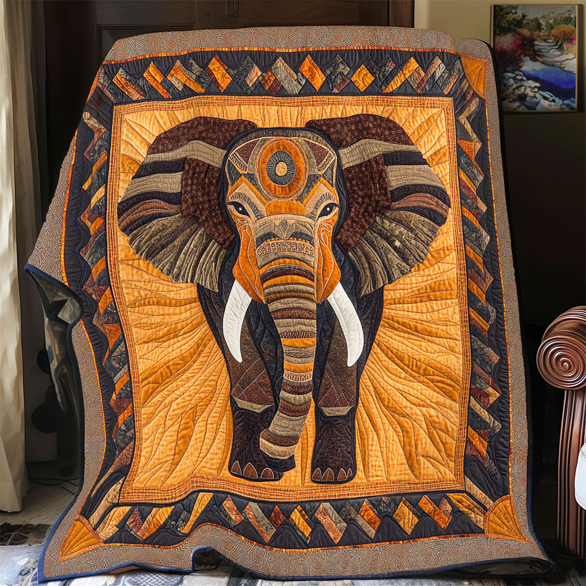Brown Elephant WX3105006CL Quilt