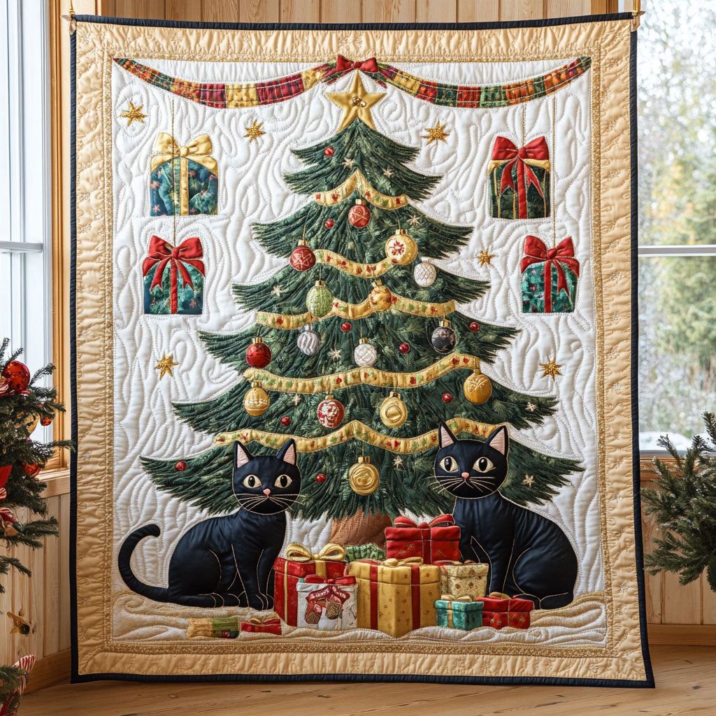 Holiday Cat CP0811034CL Quilt