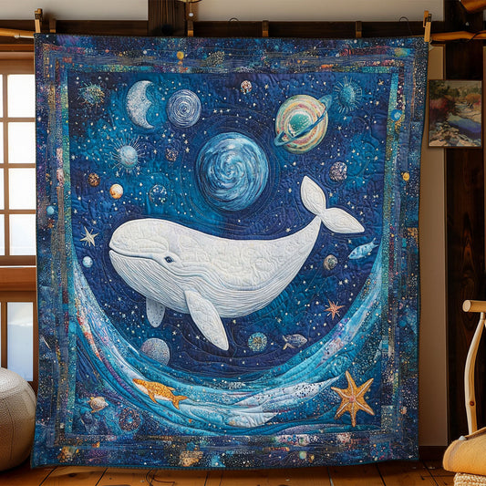 Whale In Magic Galaxy WY1802029CL Quilt