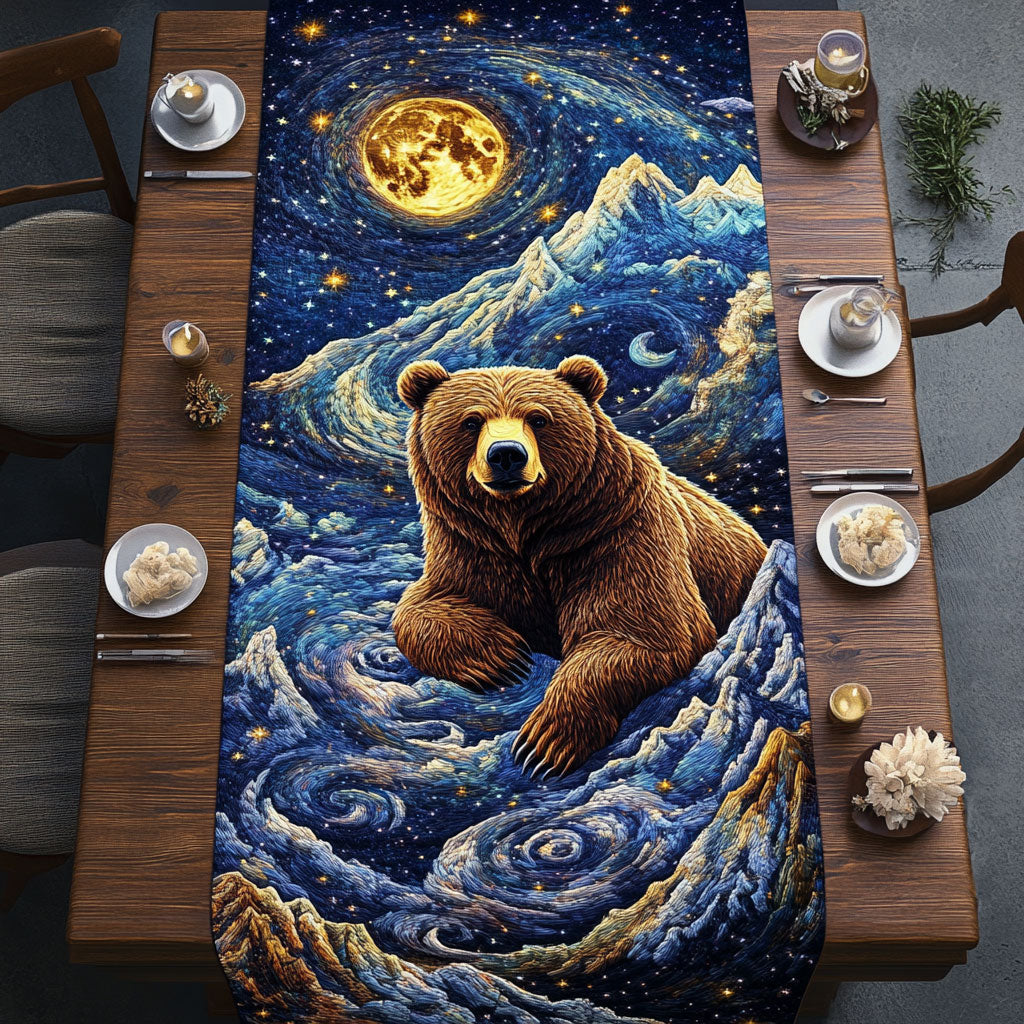 Celestial Bear CW1007007CL Quilted Table Runner