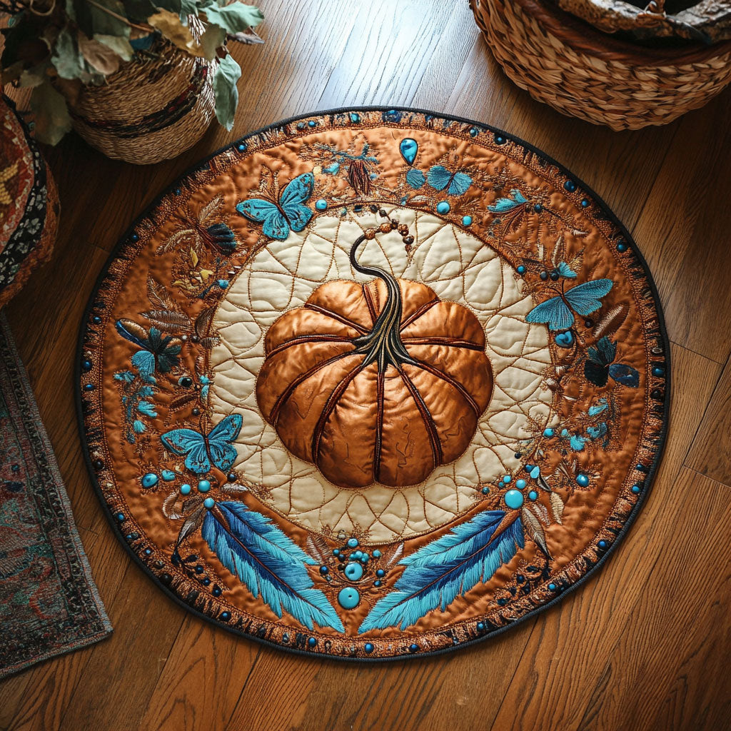 Rustic Harvest WY1107027CL Quilted Round Mat