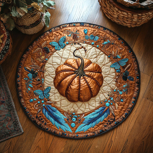 Rustic Harvest WY1107027CL Quilted Round Mat